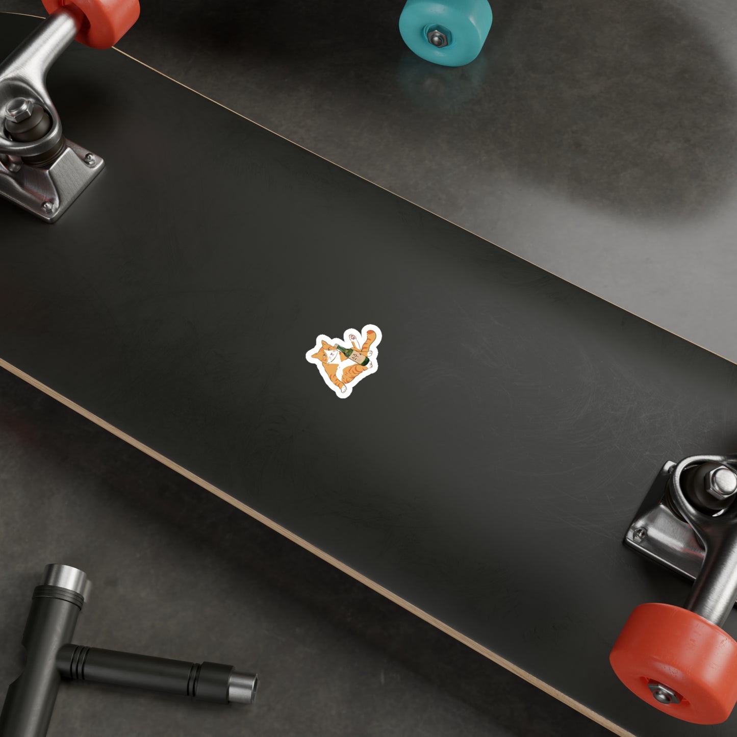 Chonky Soju Cat Vinyl Sticker