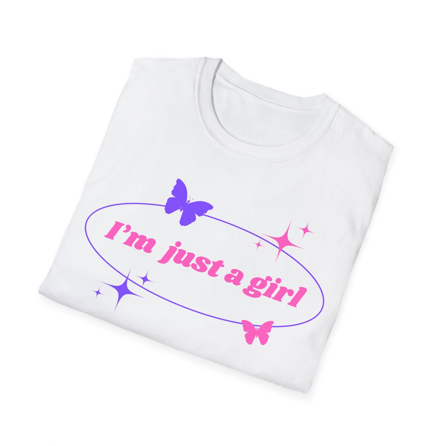 I'm Just a Girl Butterfly T-Shirt