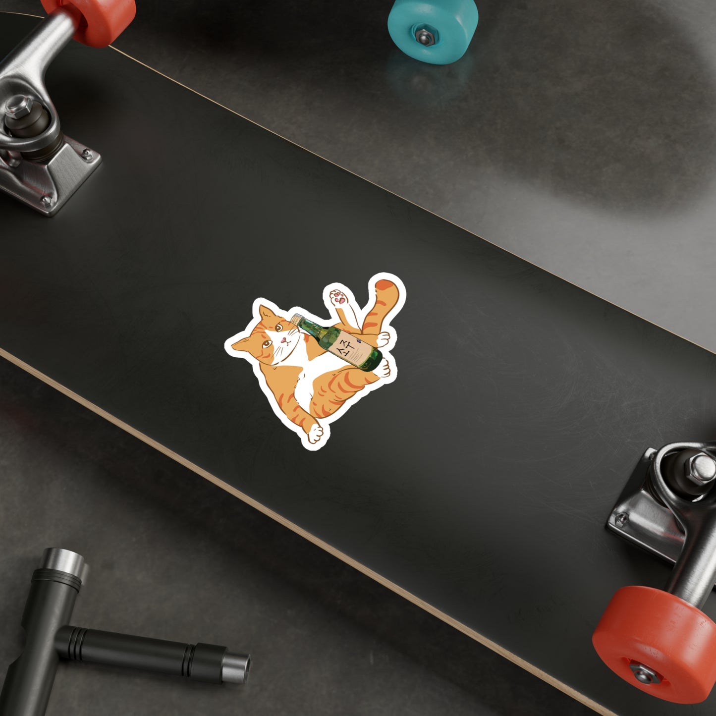 Chonky Soju Cat Vinyl Sticker
