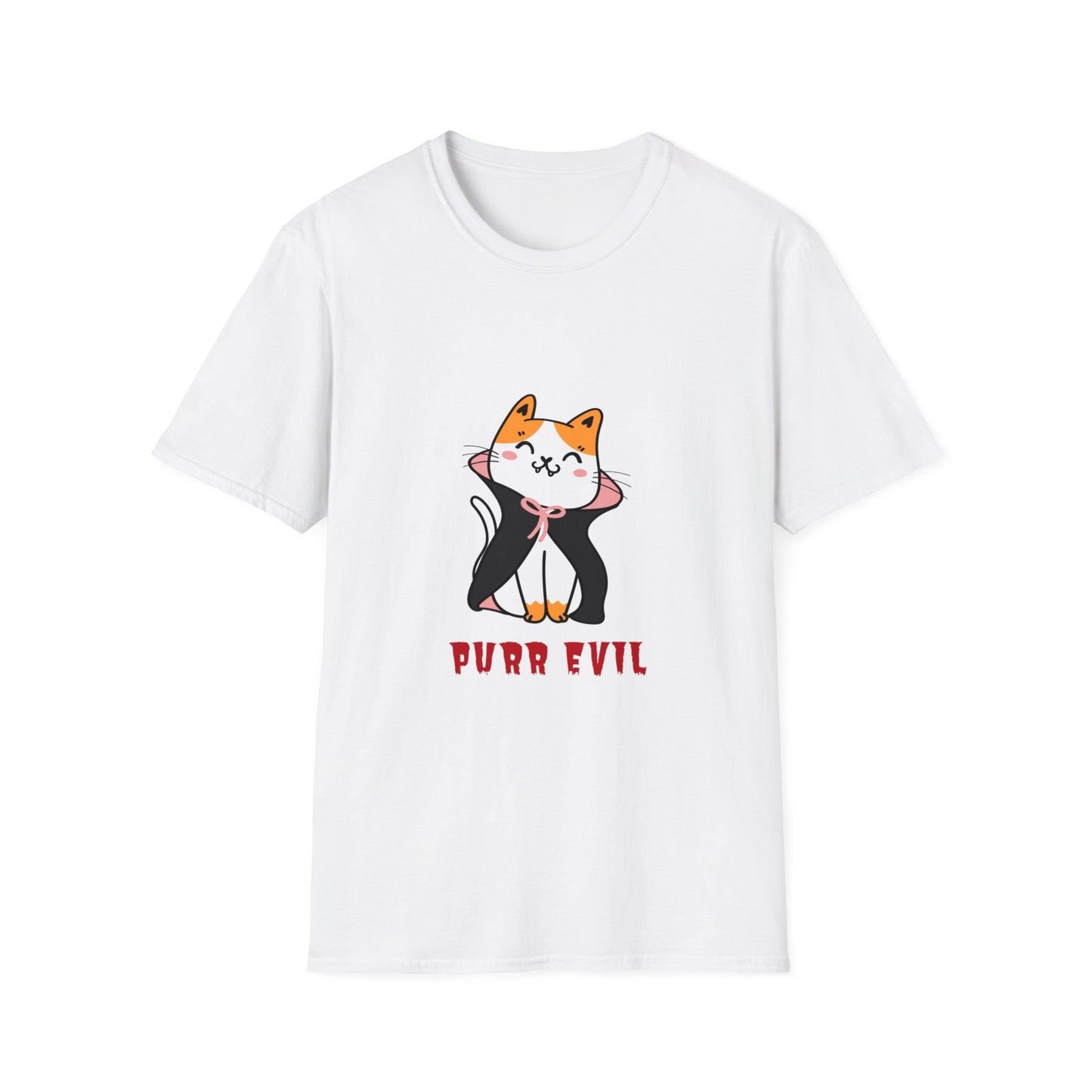 Unisex Purr Evil Cat T-Shirt Halloween
