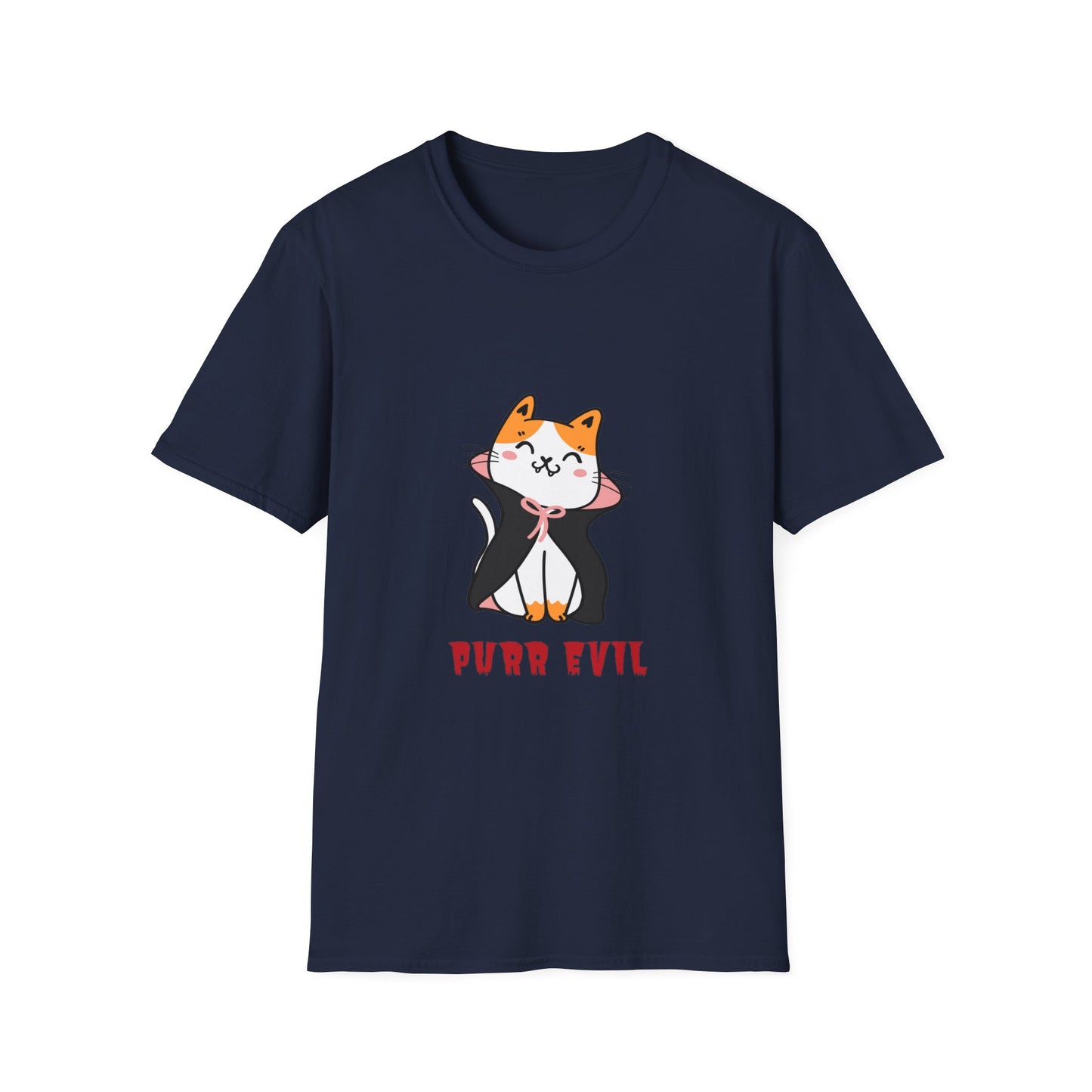 Unisex Purr Evil Cat T-Shirt Halloween