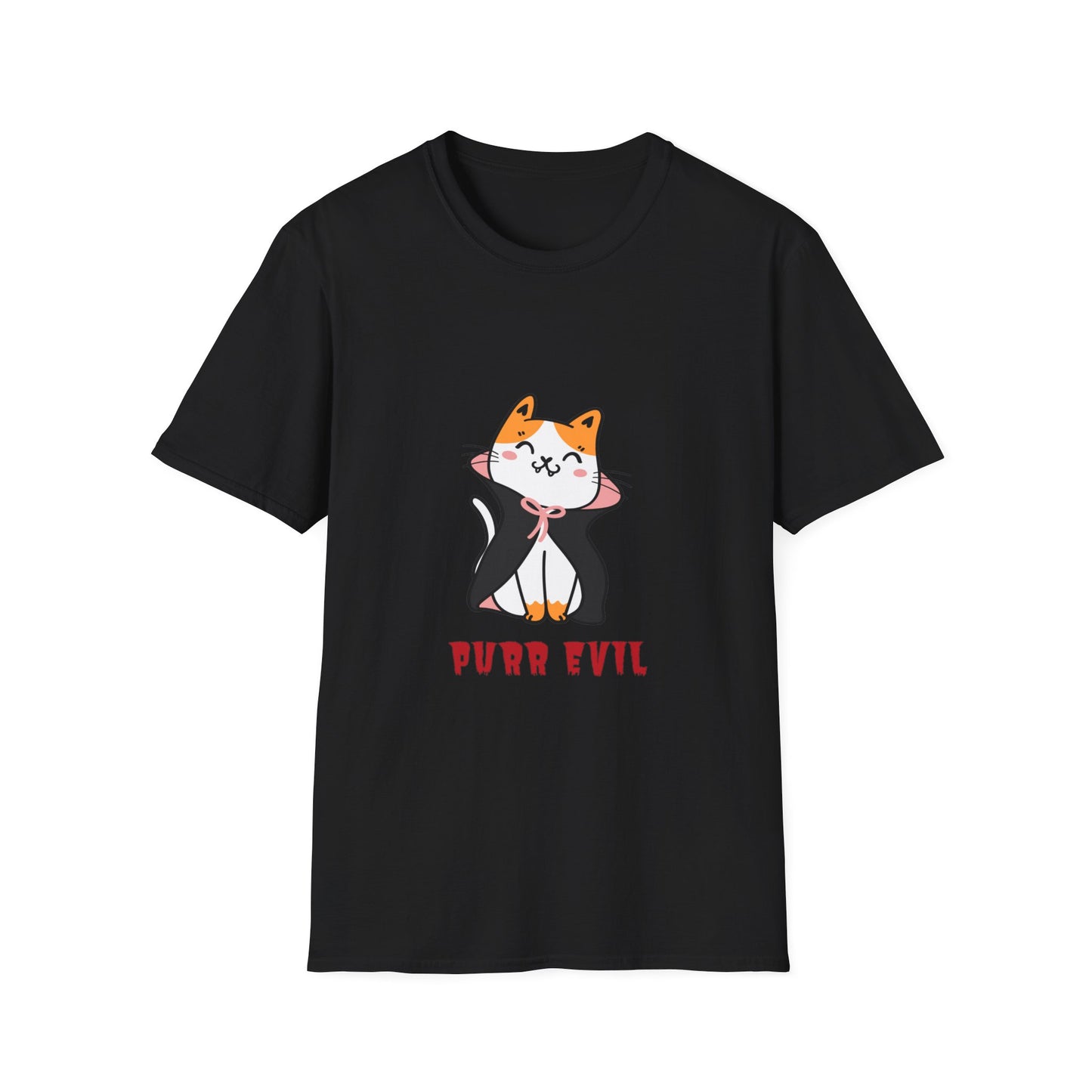 Unisex Purr Evil Cat T-Shirt Halloween