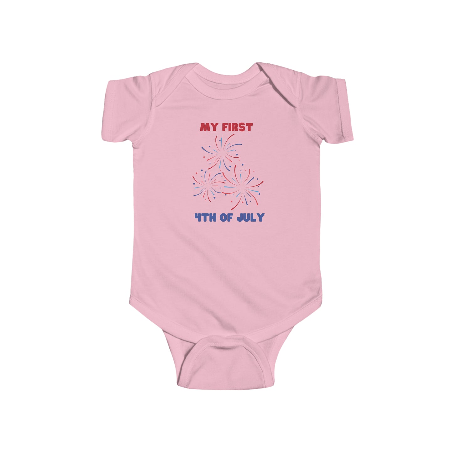 Infant 4th of July Bodysuit Onesie, My First 4th of July