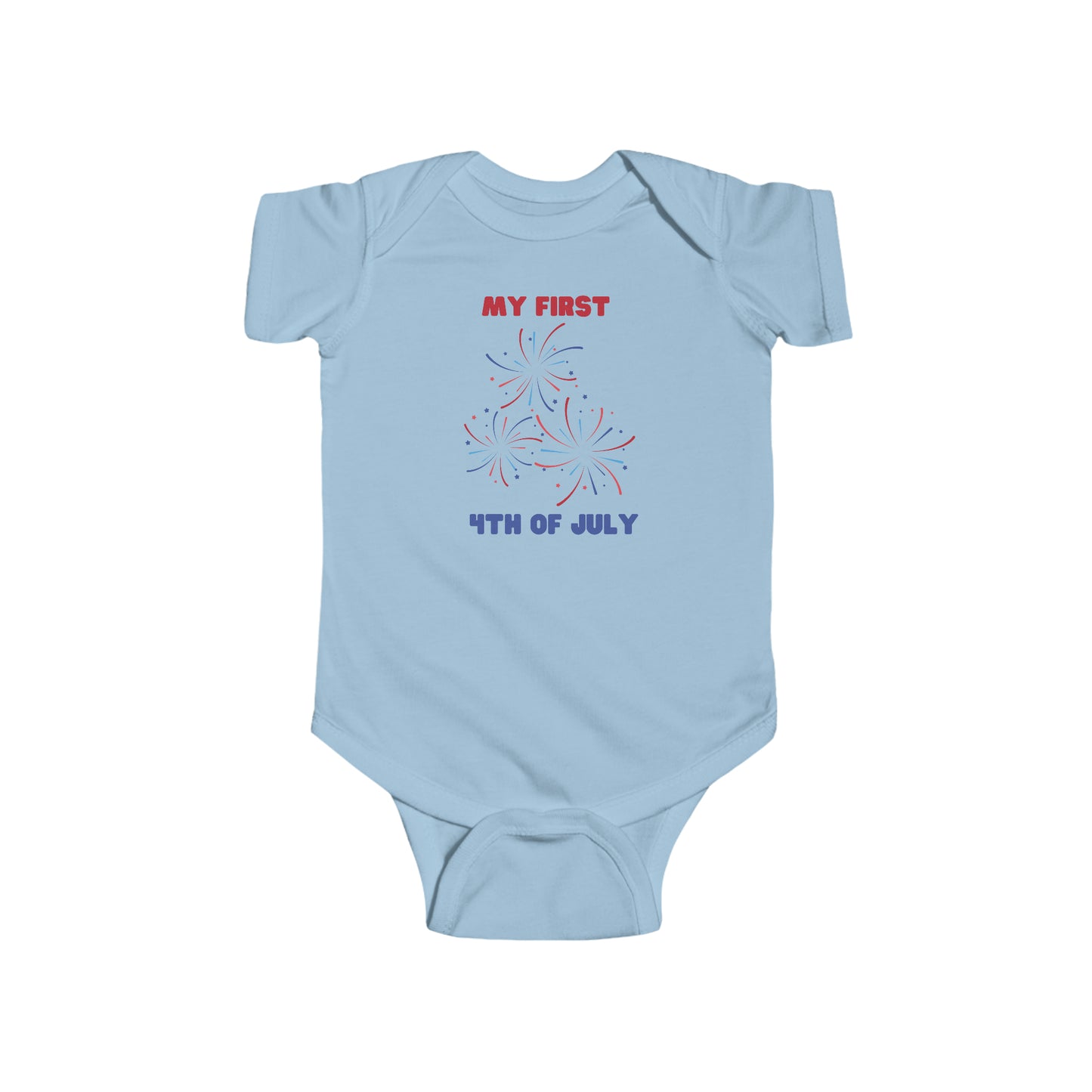 Infant 4th of July Bodysuit Onesie, My First 4th of July