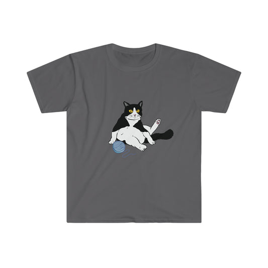 Tuxedo Chonk with Yarn T-Shirt