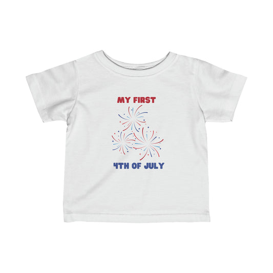 Infant 4th of July Tee, My First 4th of July, Fourth of July, Independence day