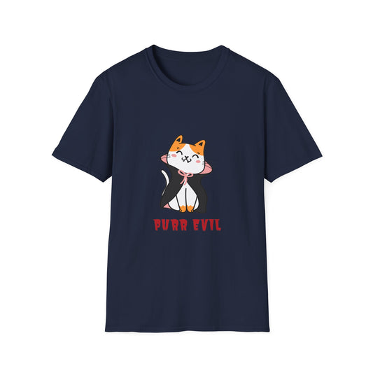 Unisex Purr Evil Cat T-Shirt Halloween
