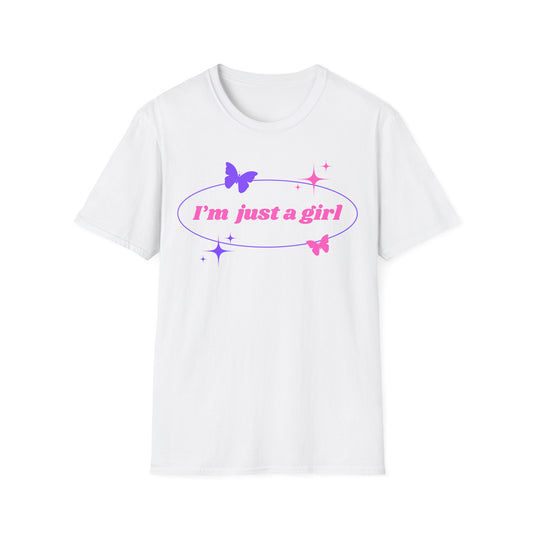 I'm Just a Girl Butterfly T-Shirt
