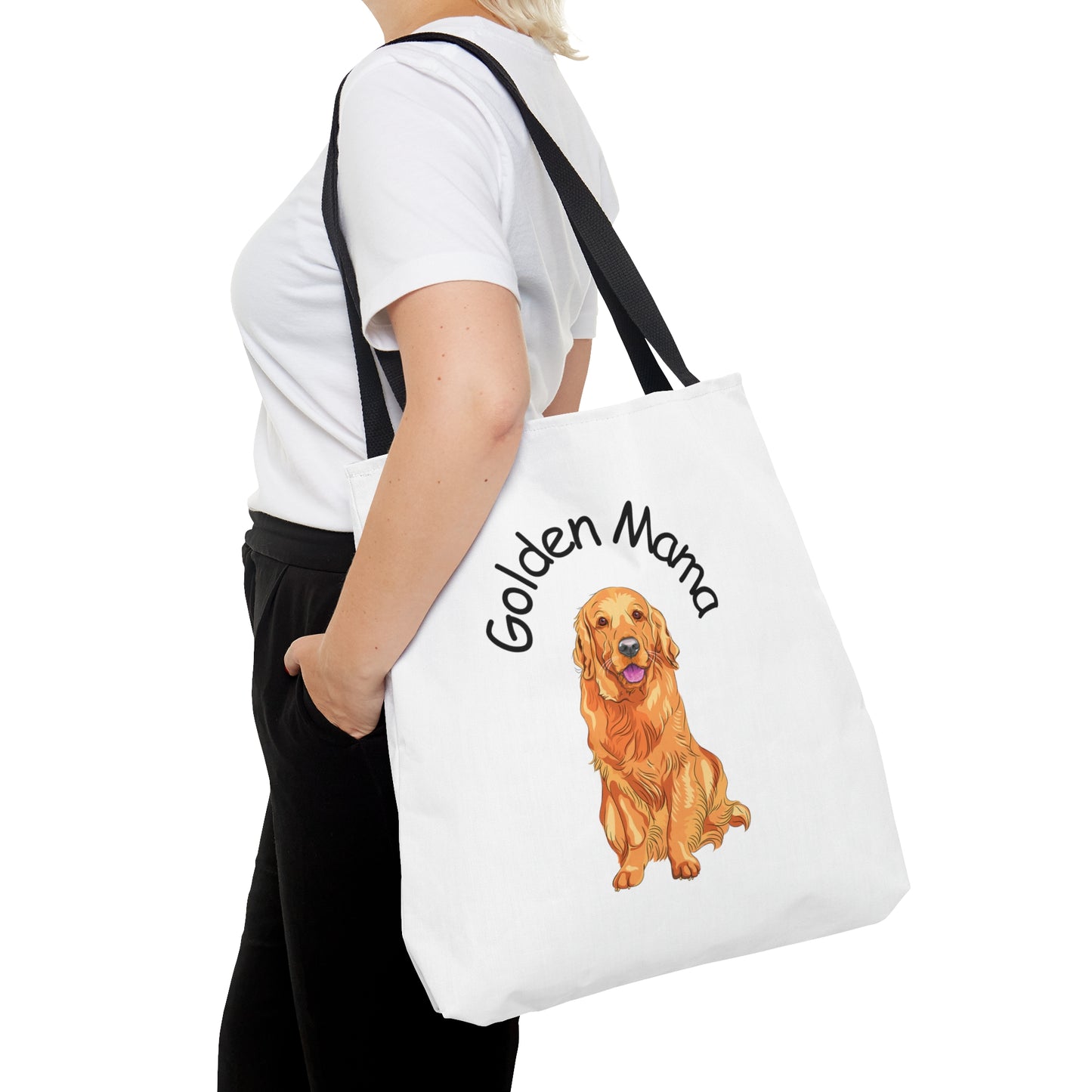 Golden Mama Tote Bag Golden Retriever Dog