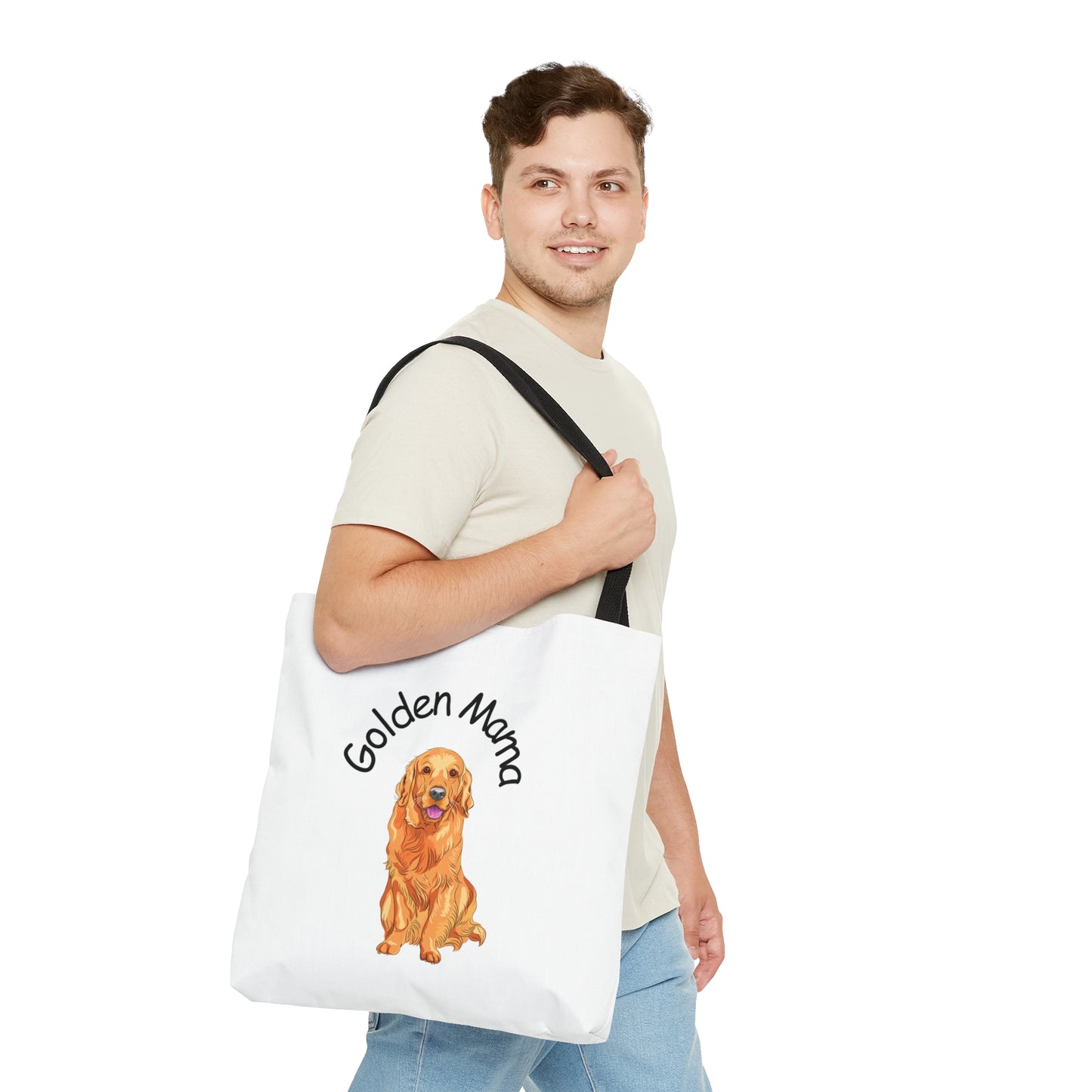 Golden Mama Tote Bag Golden Retriever Dog