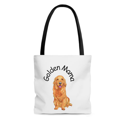 Golden Mama Tote Bag Golden Retriever Dog