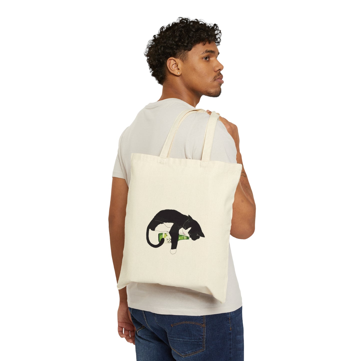 Soju Sleeping Kitty Tote Bag